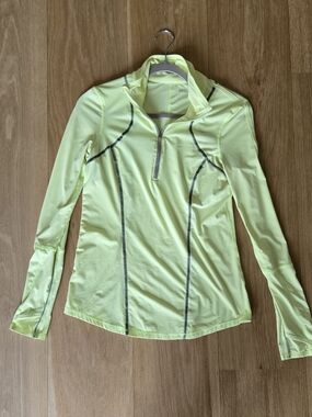 Zella Women's Neon Long-Sleeve 1/4 Zip Active Top